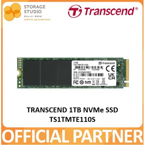 TRANSCEND 110S NVMe PCIe Internal SSD 1TB. TS1TMTE110S Singapore Local 5 Years Warranty **TRANSCEND OFFICIAL PARTNER**